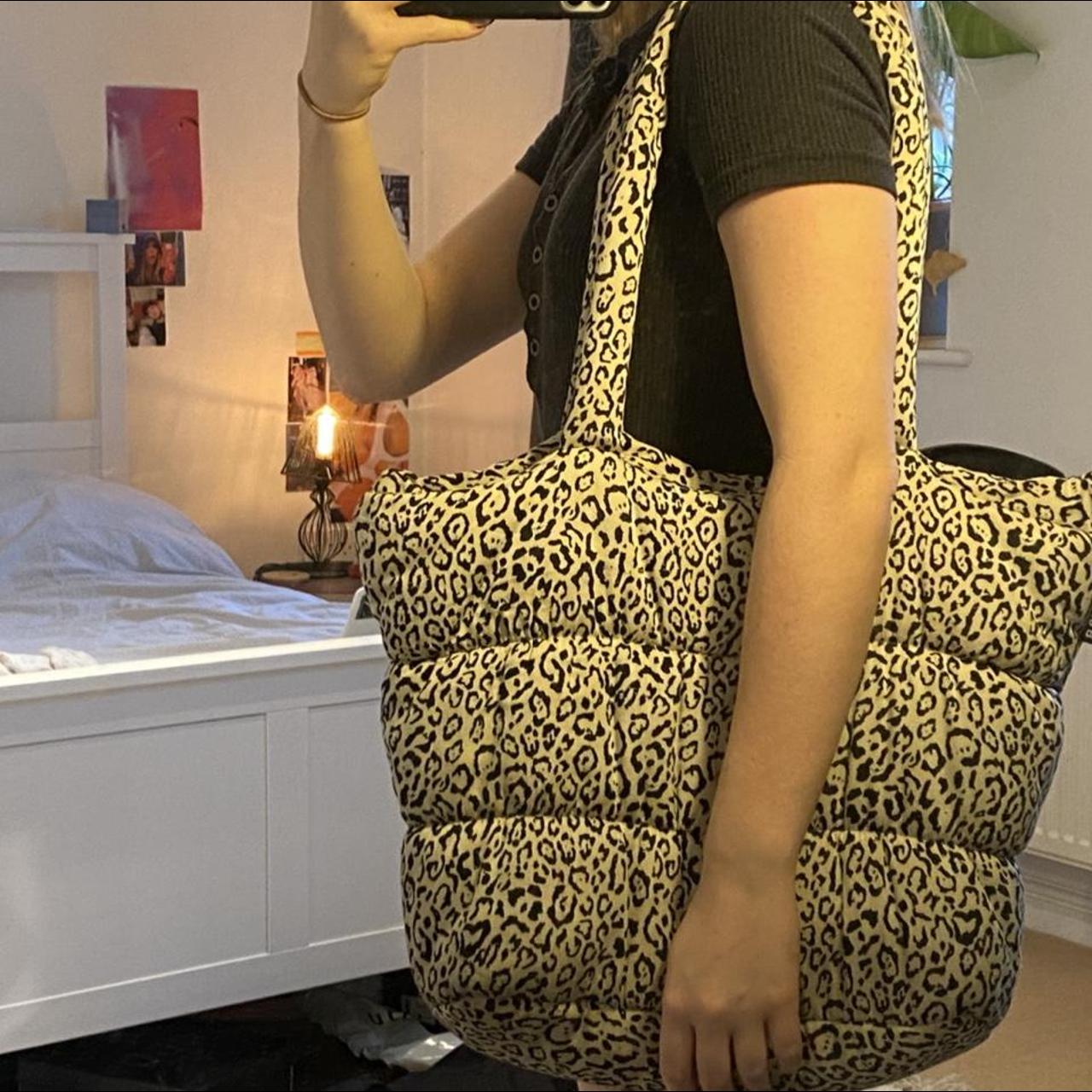 zara leopard print bag