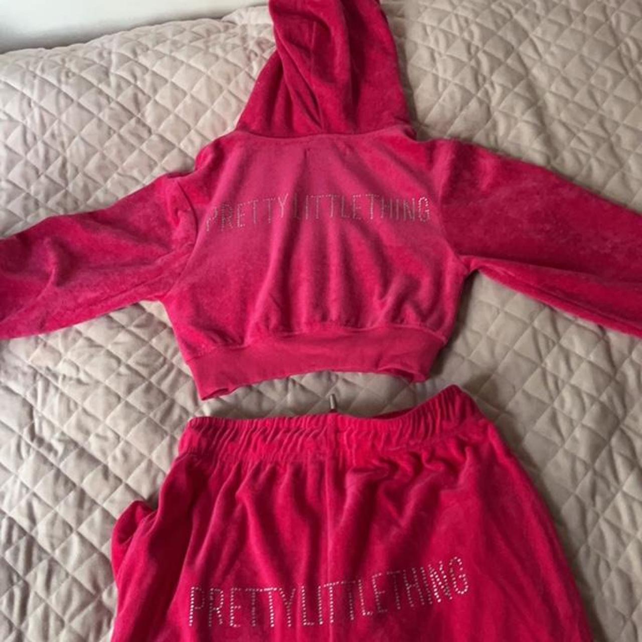 Hot pink juicy couture inspired tracksuit from... - Depop