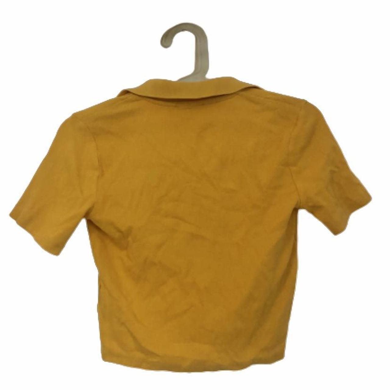 Zara Women's Yellow Croptop Depop