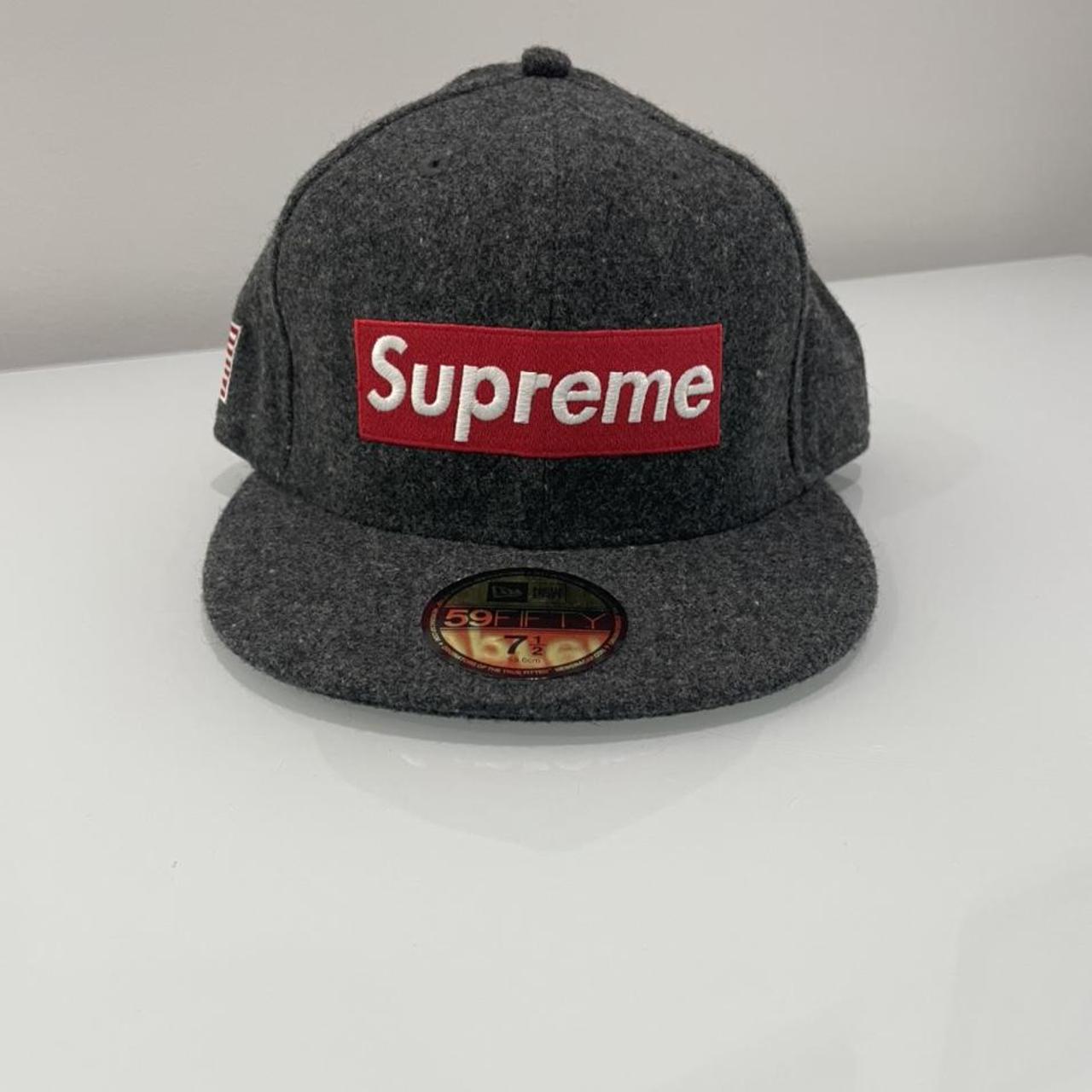 Supreme New Era Woolrich Box Logo Cap Black 59.6cm 10aw
