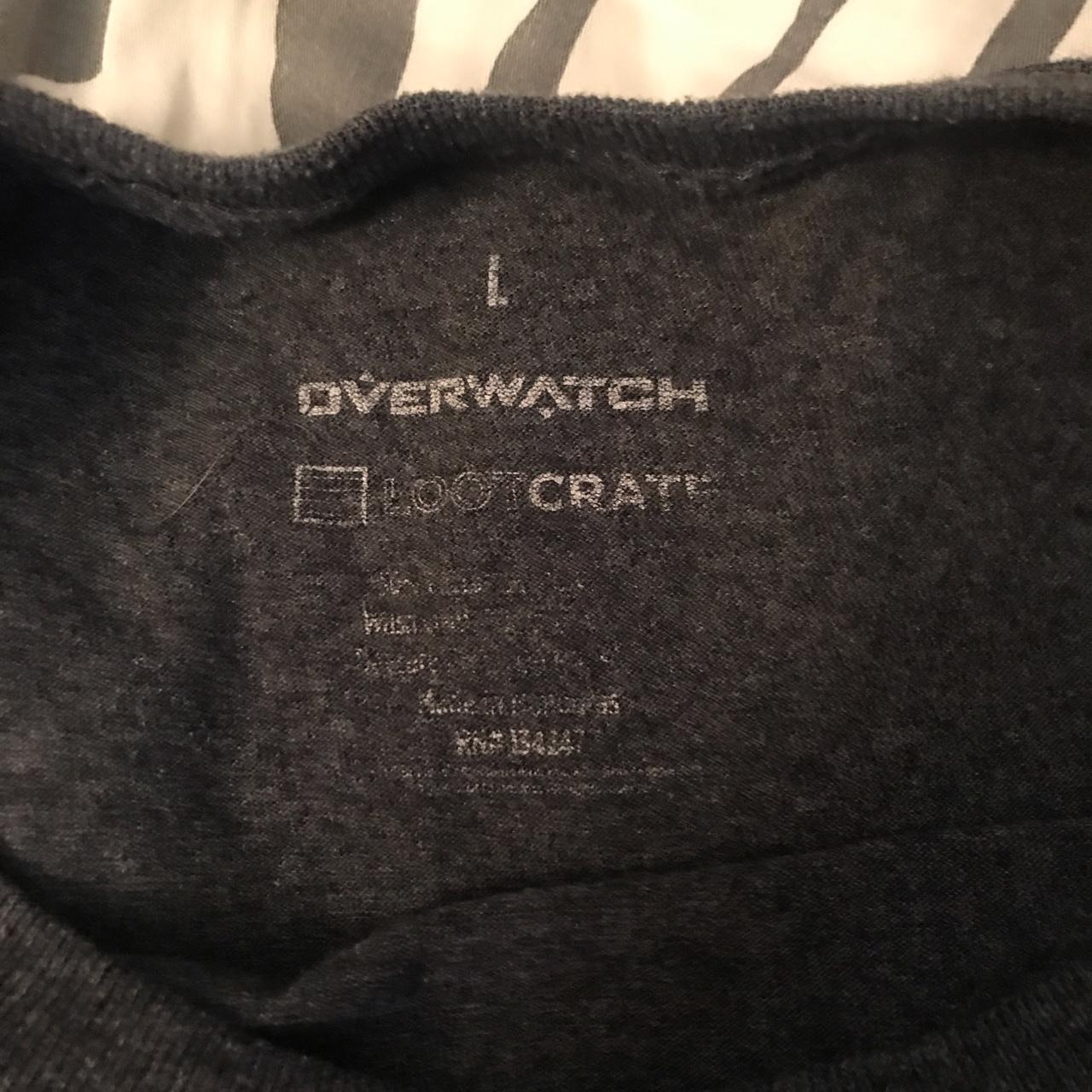 Overwatch Men's Grey and Navy T-shirt (3)