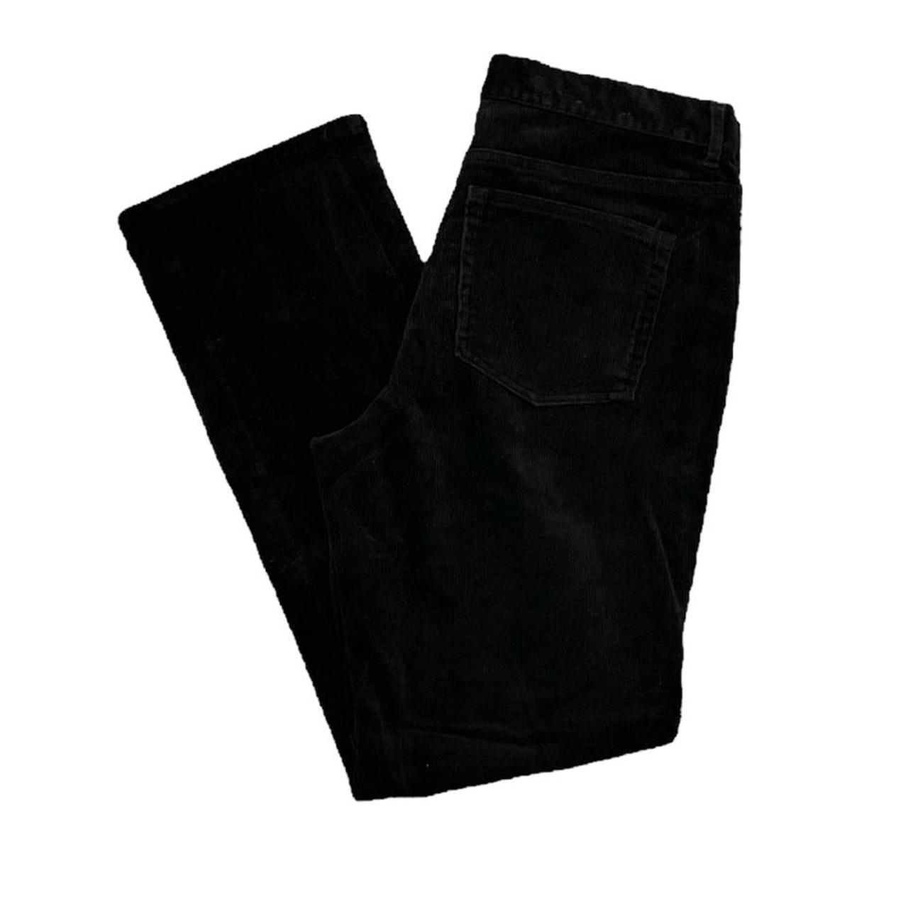 Ralph Lauren Chaps Black Straight Leg Cords Vintage... Depop