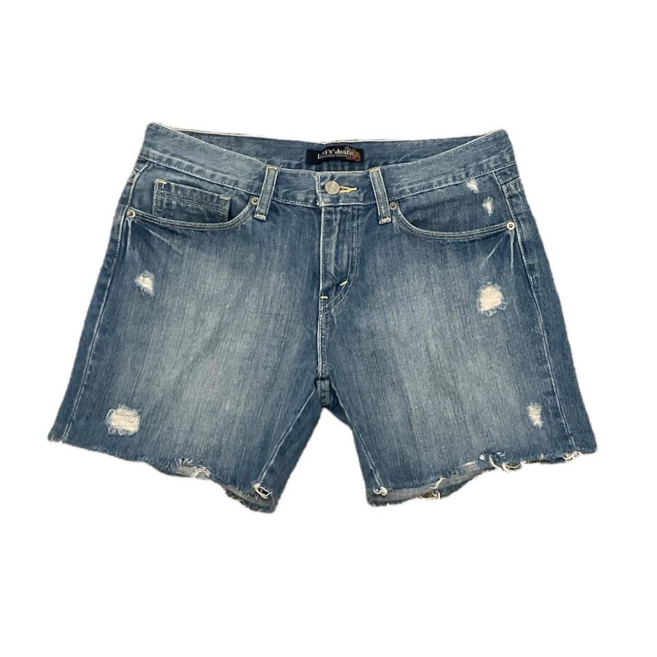 LEVIS Distressed Denim Shorts Vintage 90s > LEVIS... - Depop