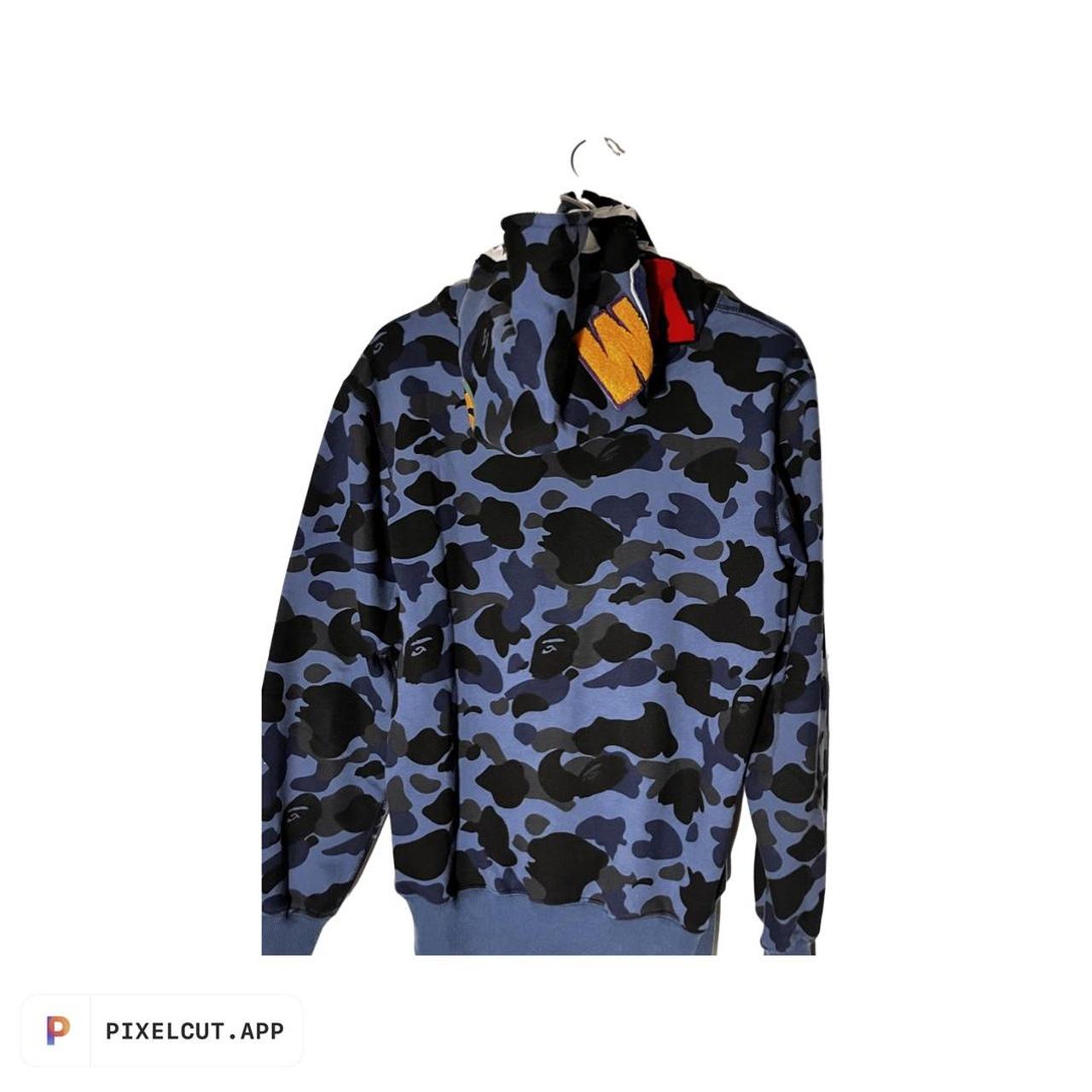 Bape hoodie (Bape colour camp shark Full zip hoodie... - Depop