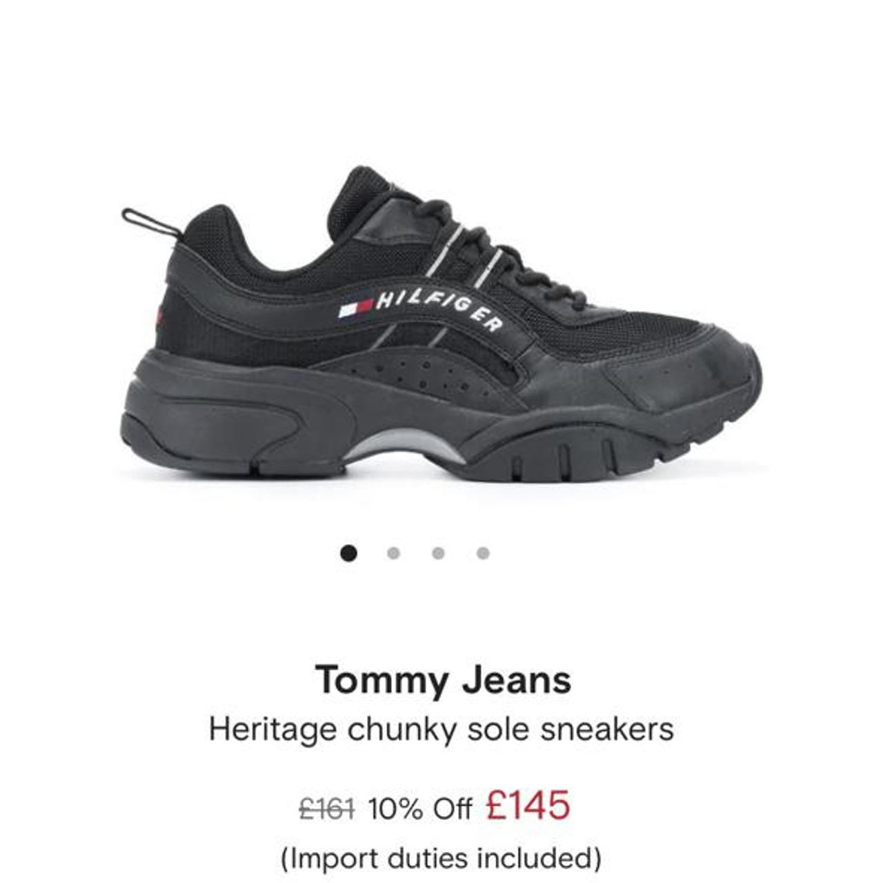 chunky sole trainers tommy hilfiger