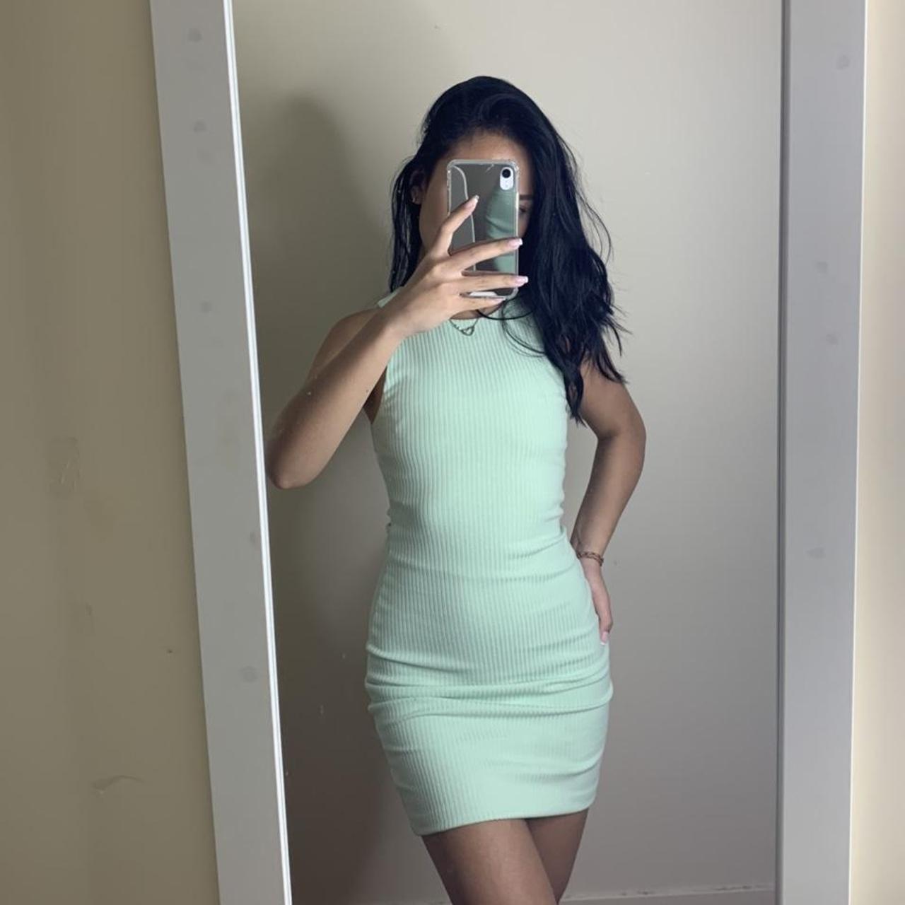 mint green bodycon dress