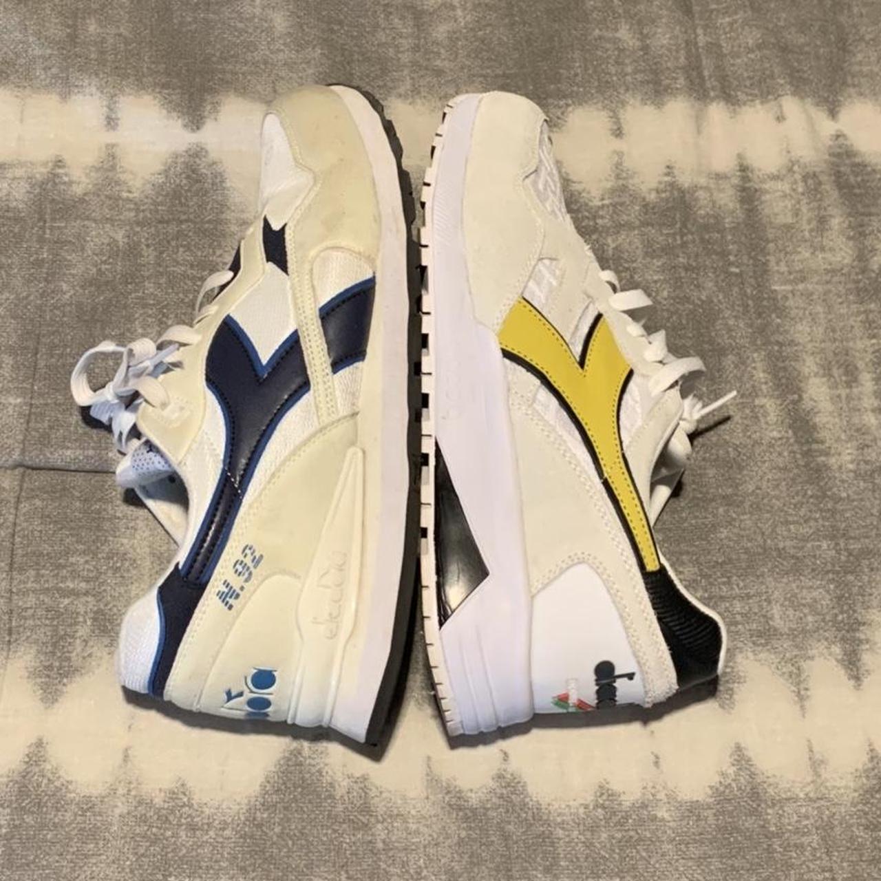 Diadora gold stripe deals trainers