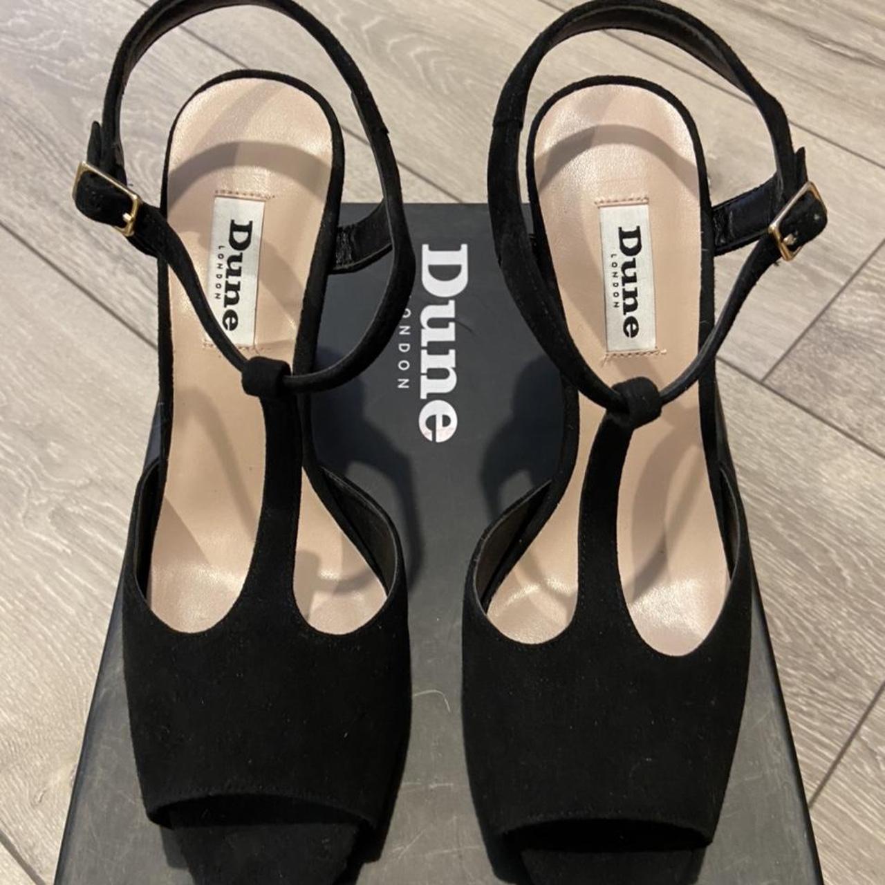 Leather Ankle Strap Block Heel Sandals | Dune London | M&S