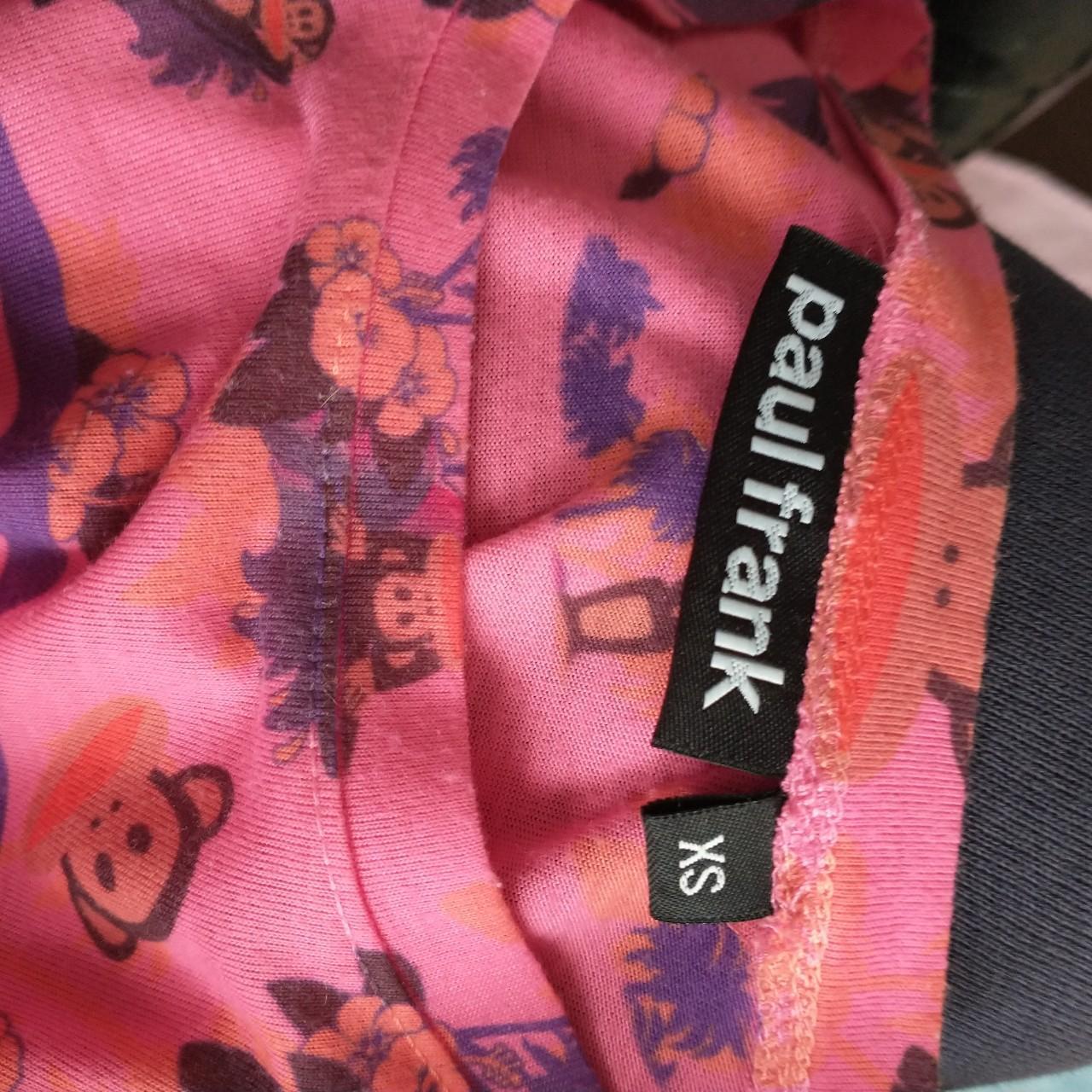 Paul Frank Women's Pink and Orange T-shirt | Depop