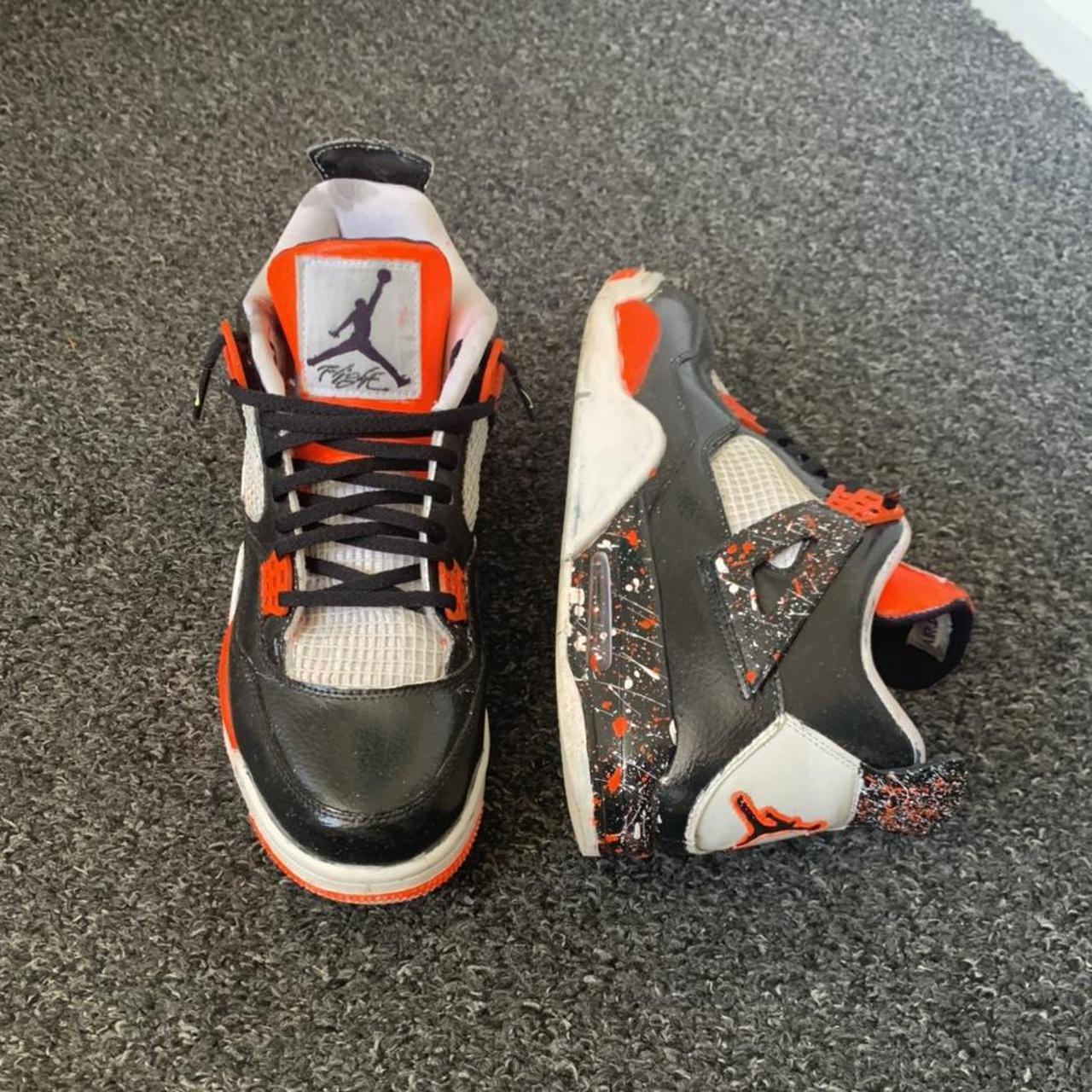 jordan 4 black and orange