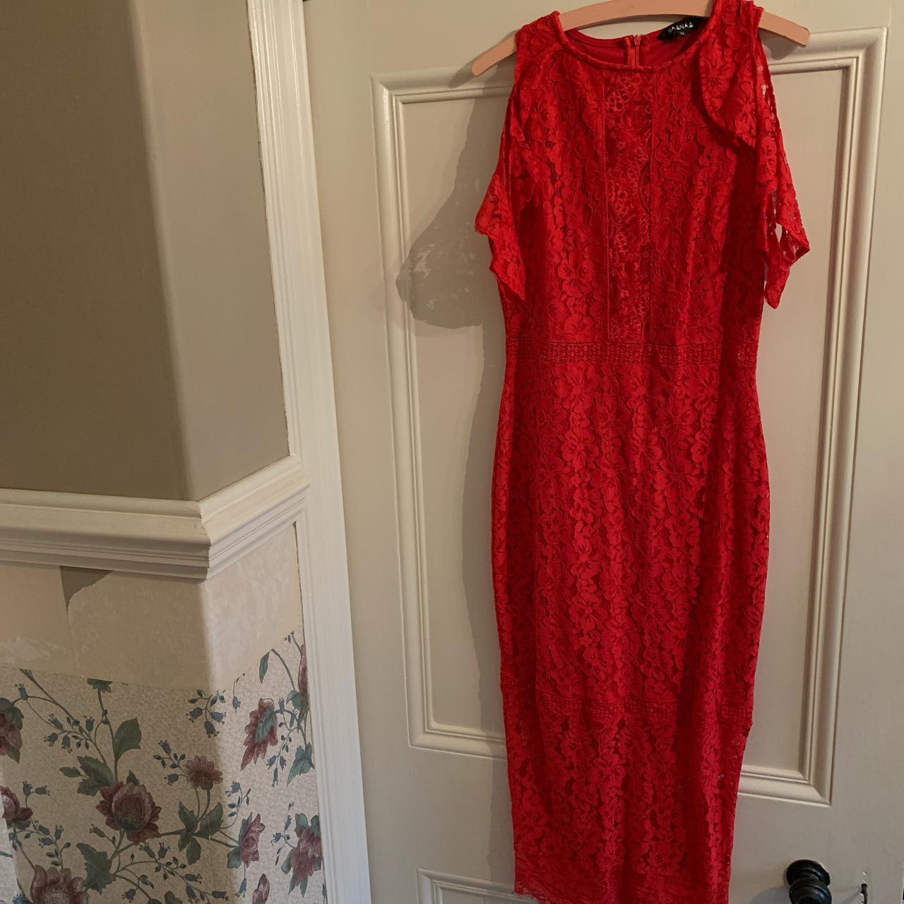 red lace dress size 12