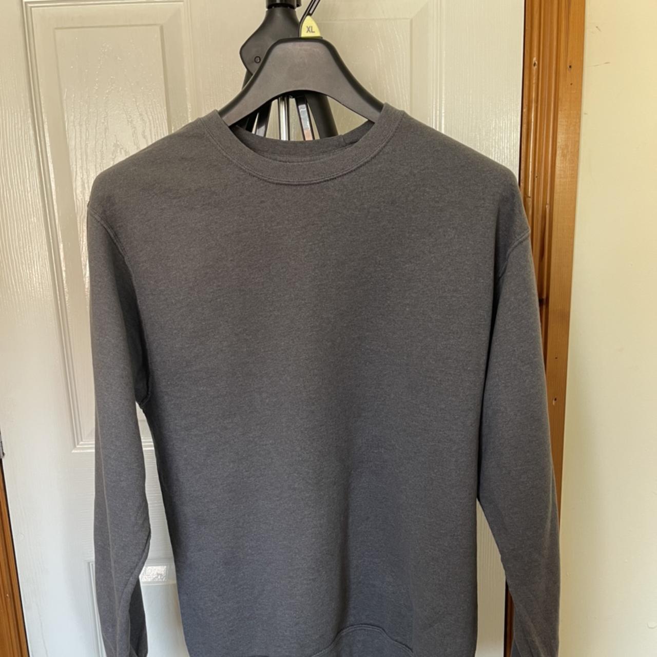 Fruit of the Loom Men's Grey Sweatshirt | Depop