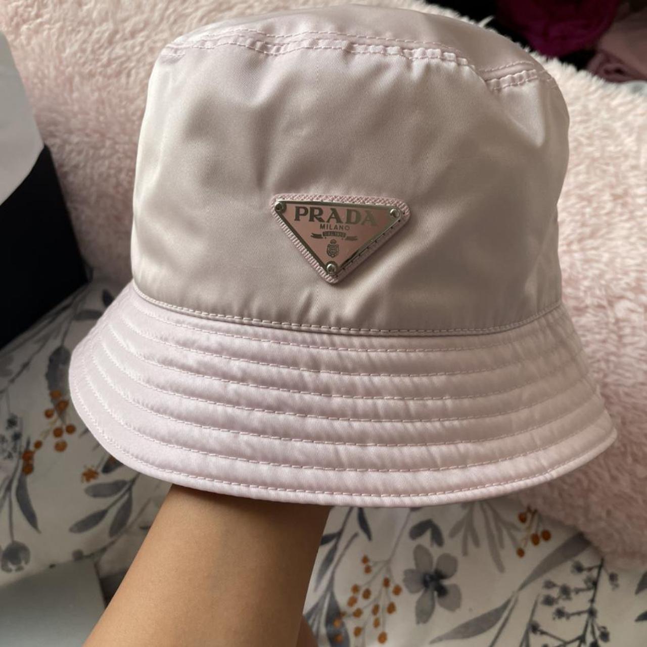Prada Light Pink Bucket Hat Size S. Brand New. Price... - Depop