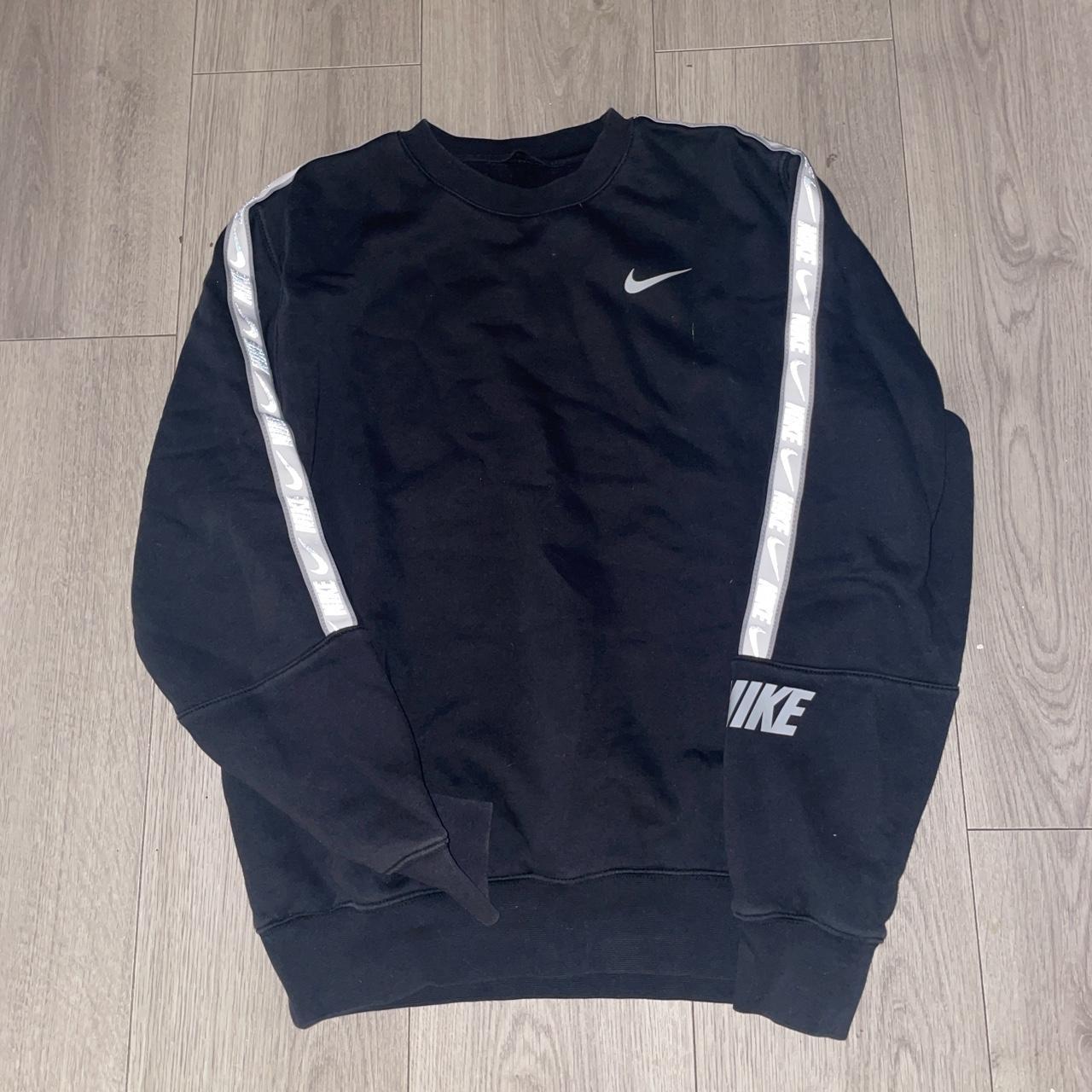 mens nike jumper black