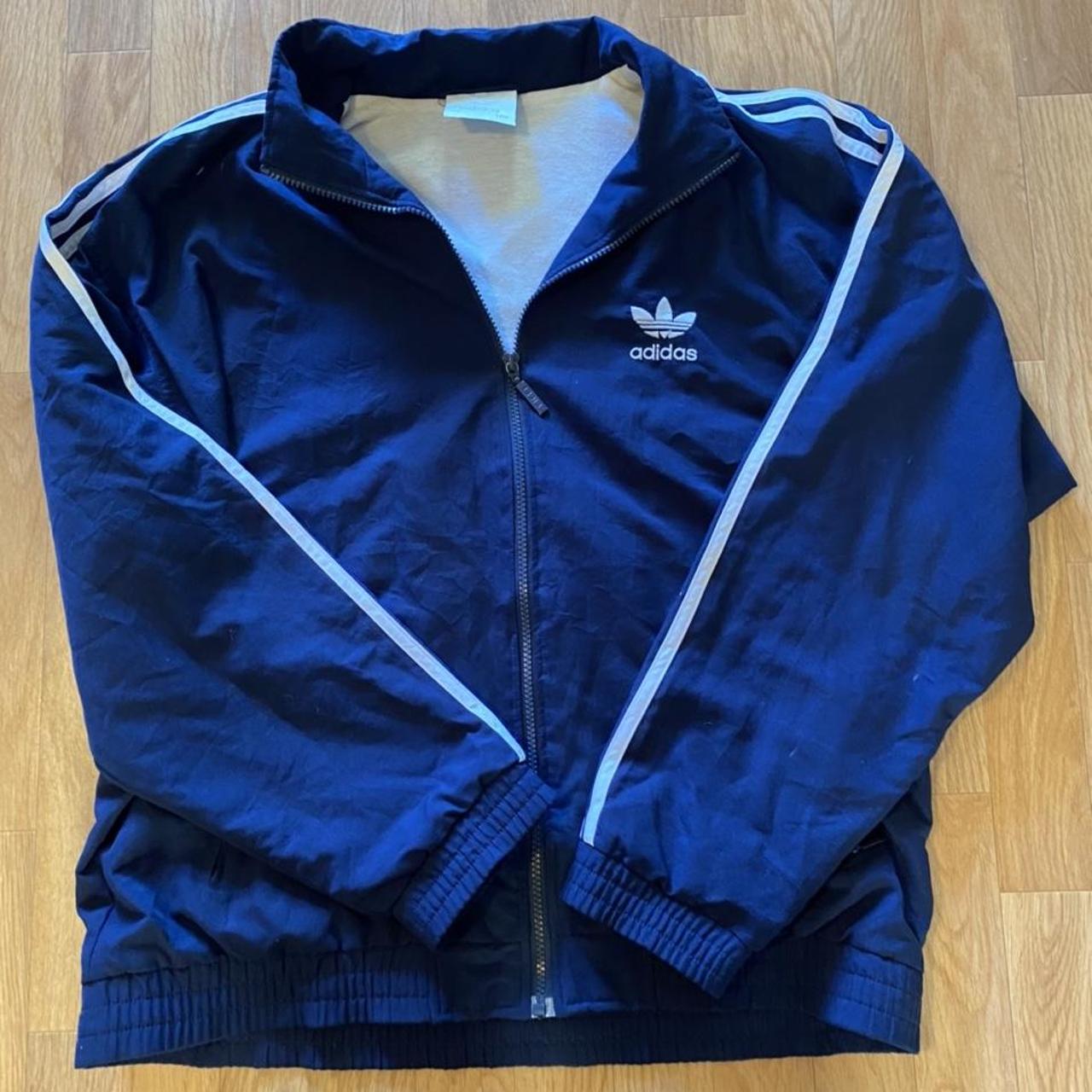 Old school Adidas jacket, lightweight and perfect... - Depop