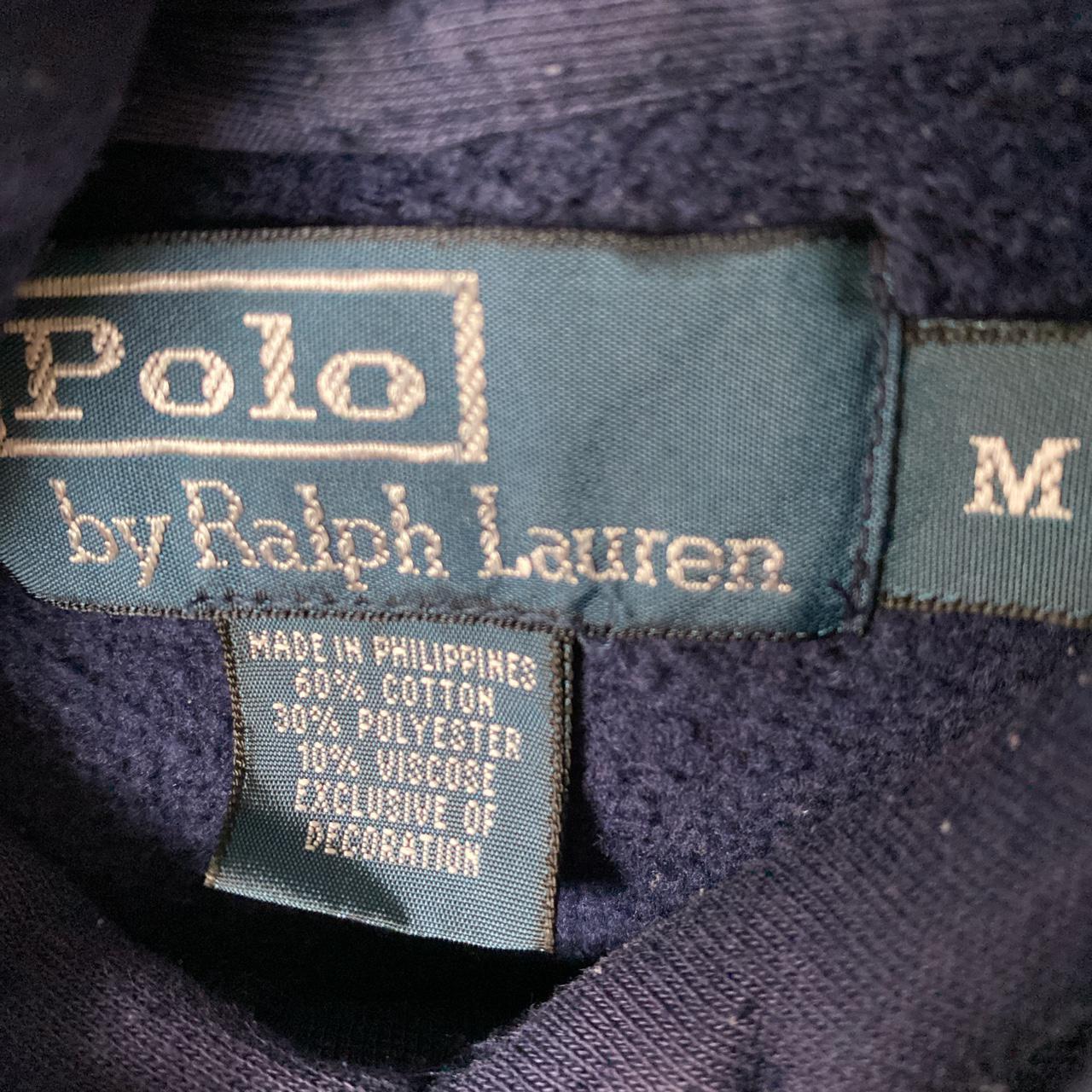 Polo Ralph Lauren Men's Navy and Yellow Hoodie | Depop