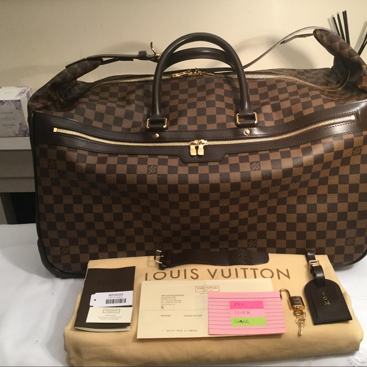 Louis Vuitton Damier Ebene Canvas Eole 60 Rolling Luggage Louis