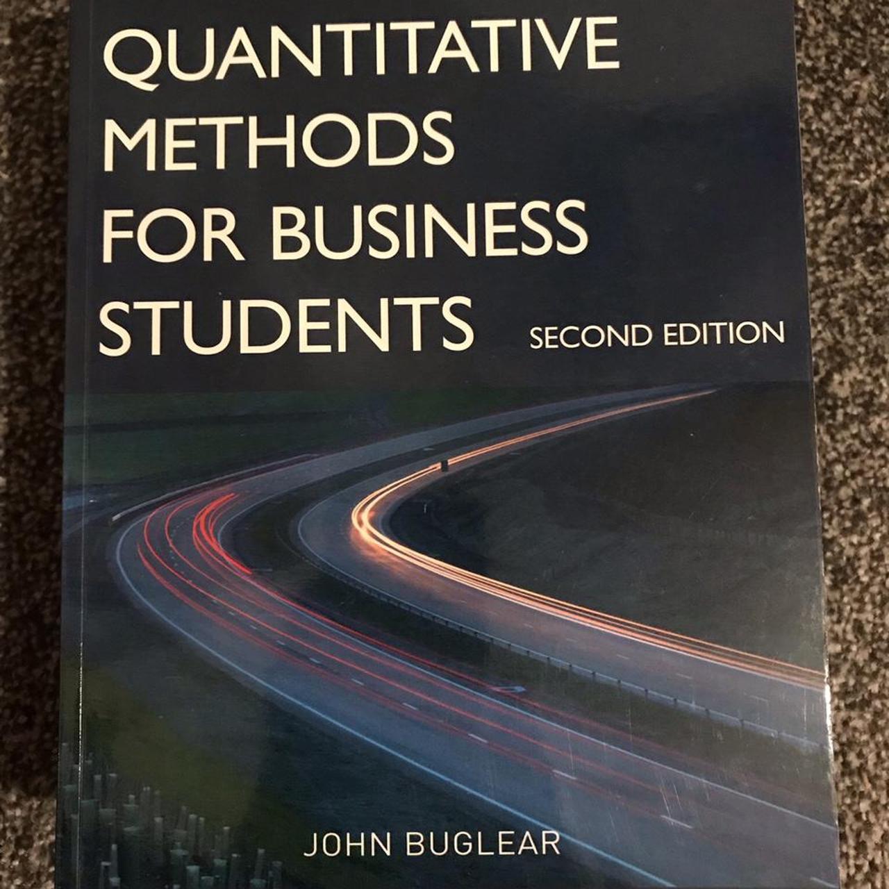 Quantitative Methods For Business Students. 2nd... - Depop