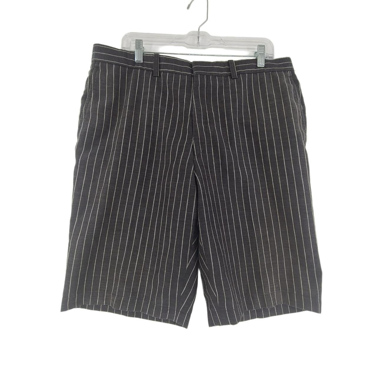 Bonney & Gordon Men's Black Striped Shorts 36R Good... - Depop