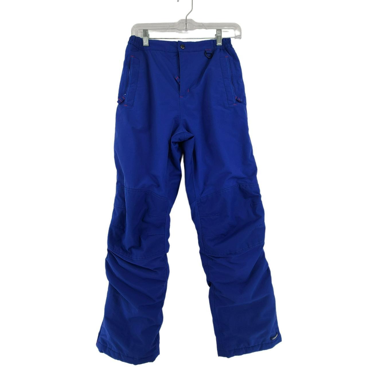 Lands End Women's Blue Ski Pants size 16 Good... Depop