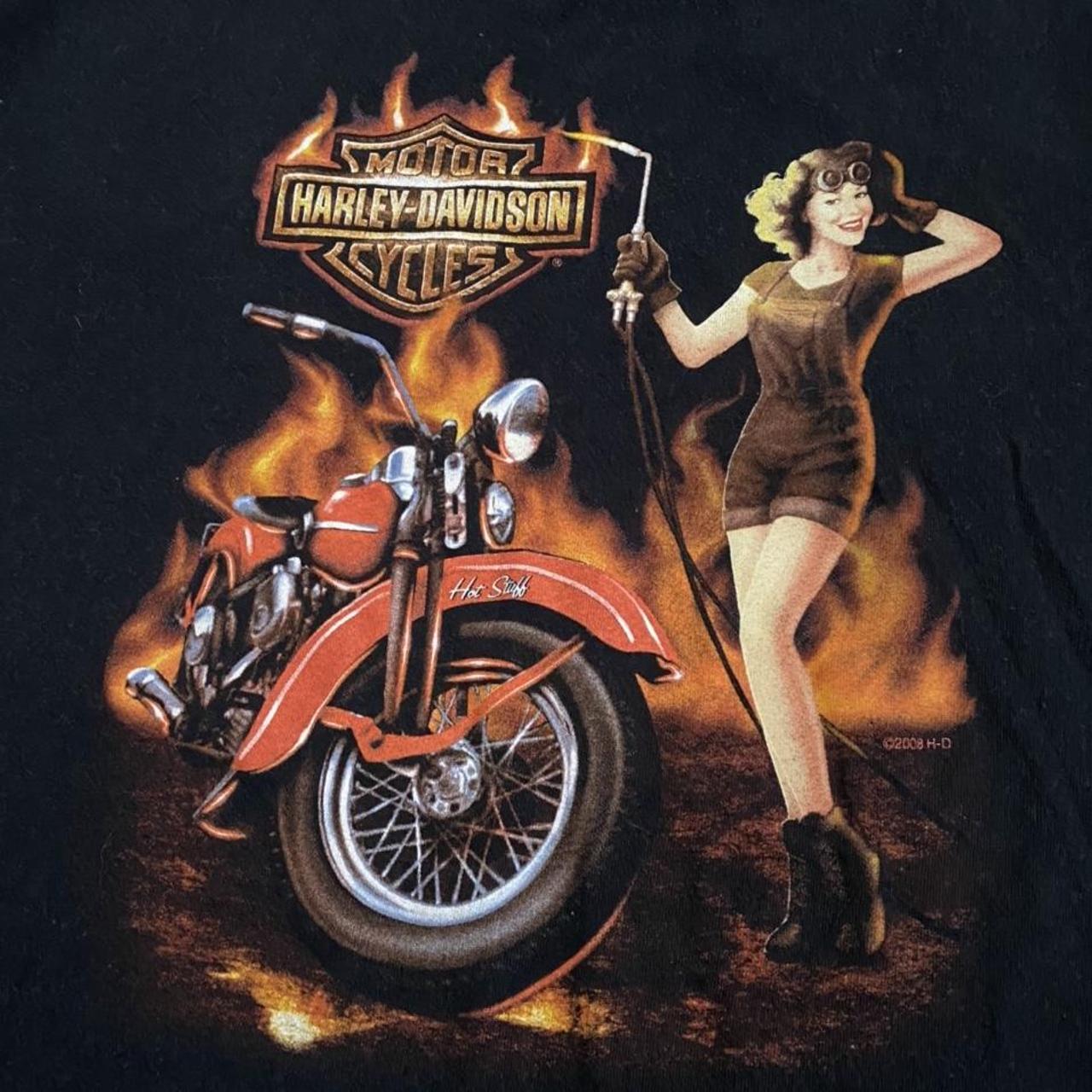 Super clean vintage Harley Davidson graphic t-shirt... - Depop