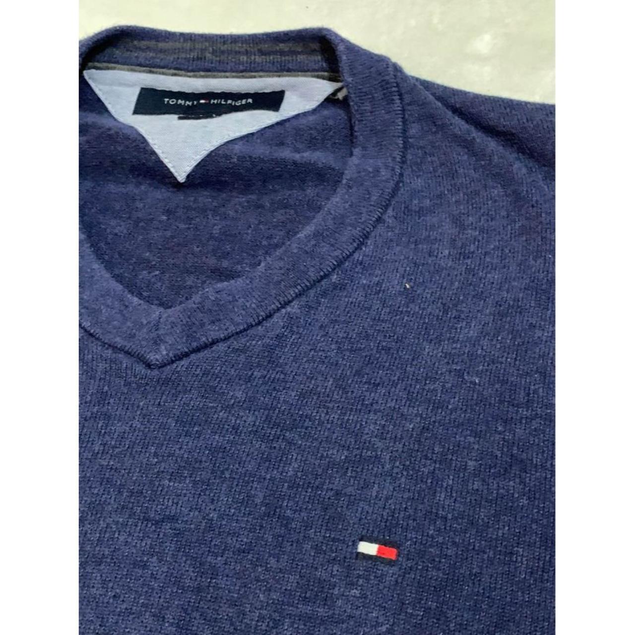 Tommy Hilfiger navy blue soft sweater, like new... - Depop