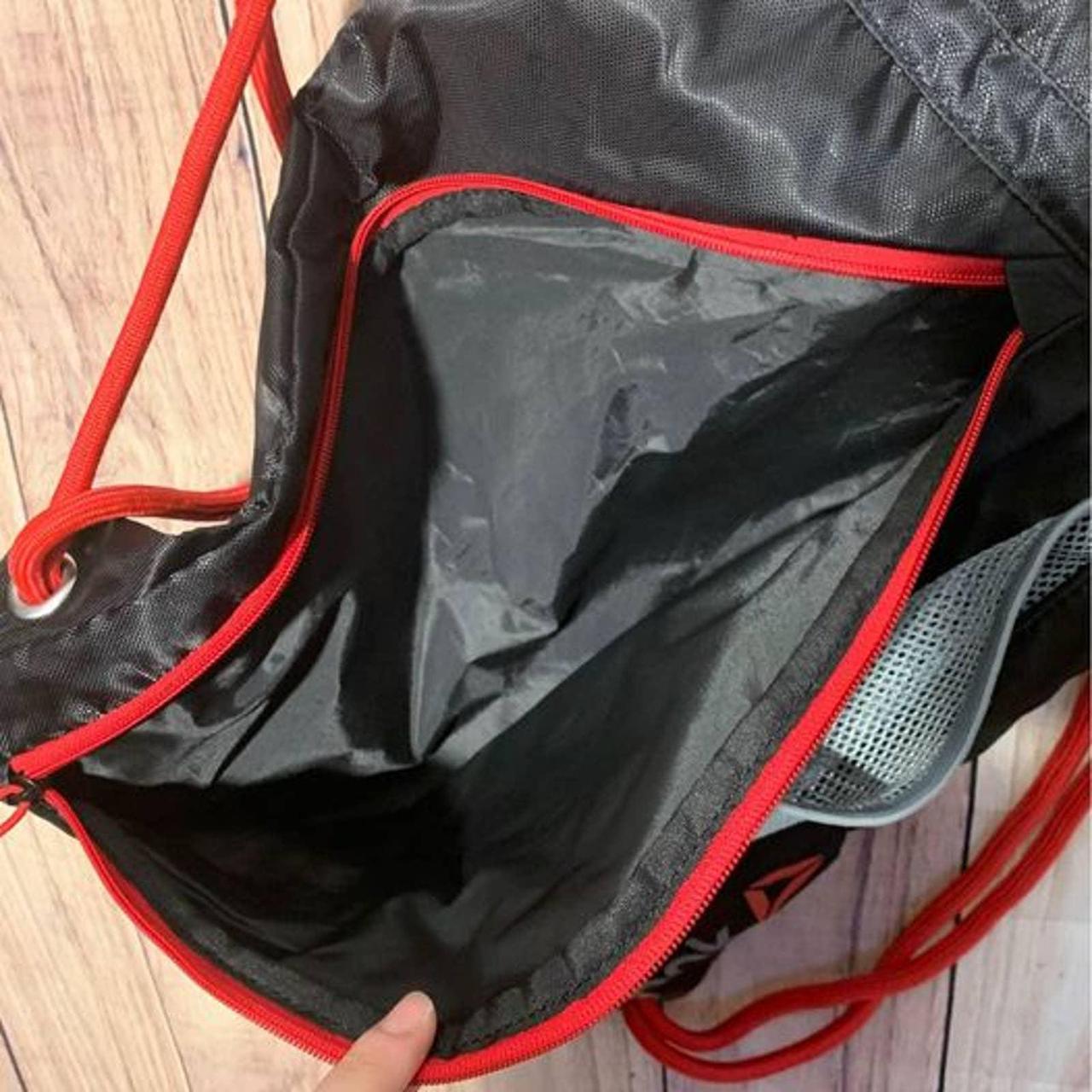 Product Image 3 - Reebok Red/Black Drawstring Backpack 18”