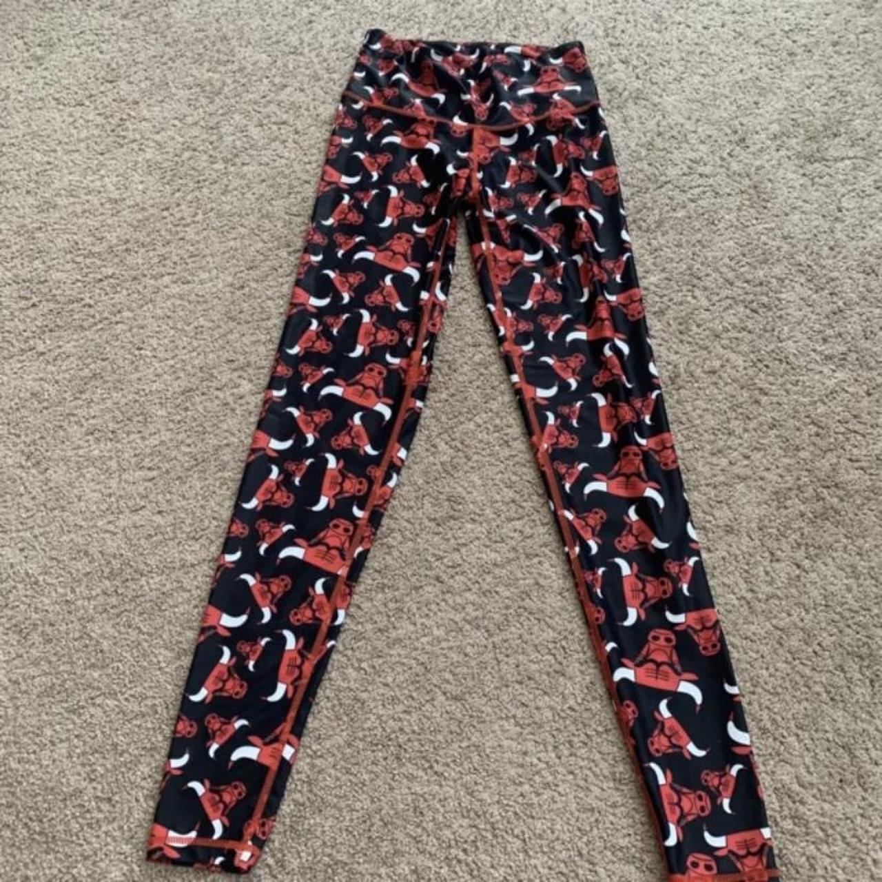 ZOOZATZ Leggings Chicago Bulls Size - Small Used... - Depop