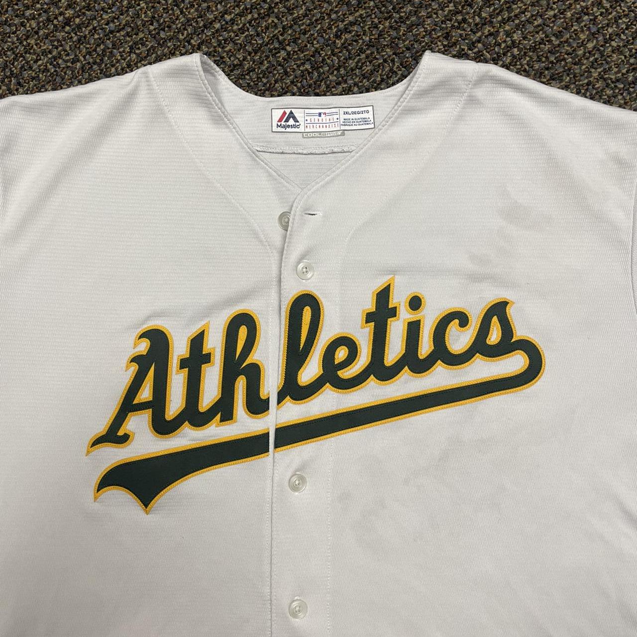 Oakland Athletics Button Down Jersey in Good - Depop