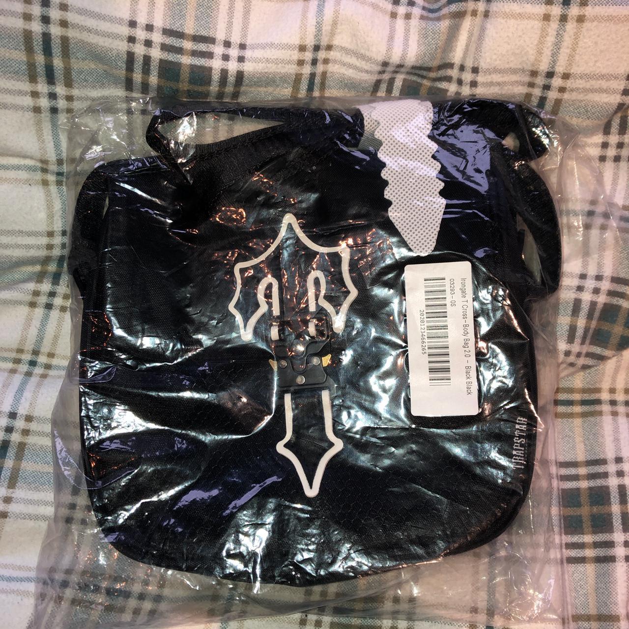 Fresh black Irongate Trapstar pouch with white... Depop