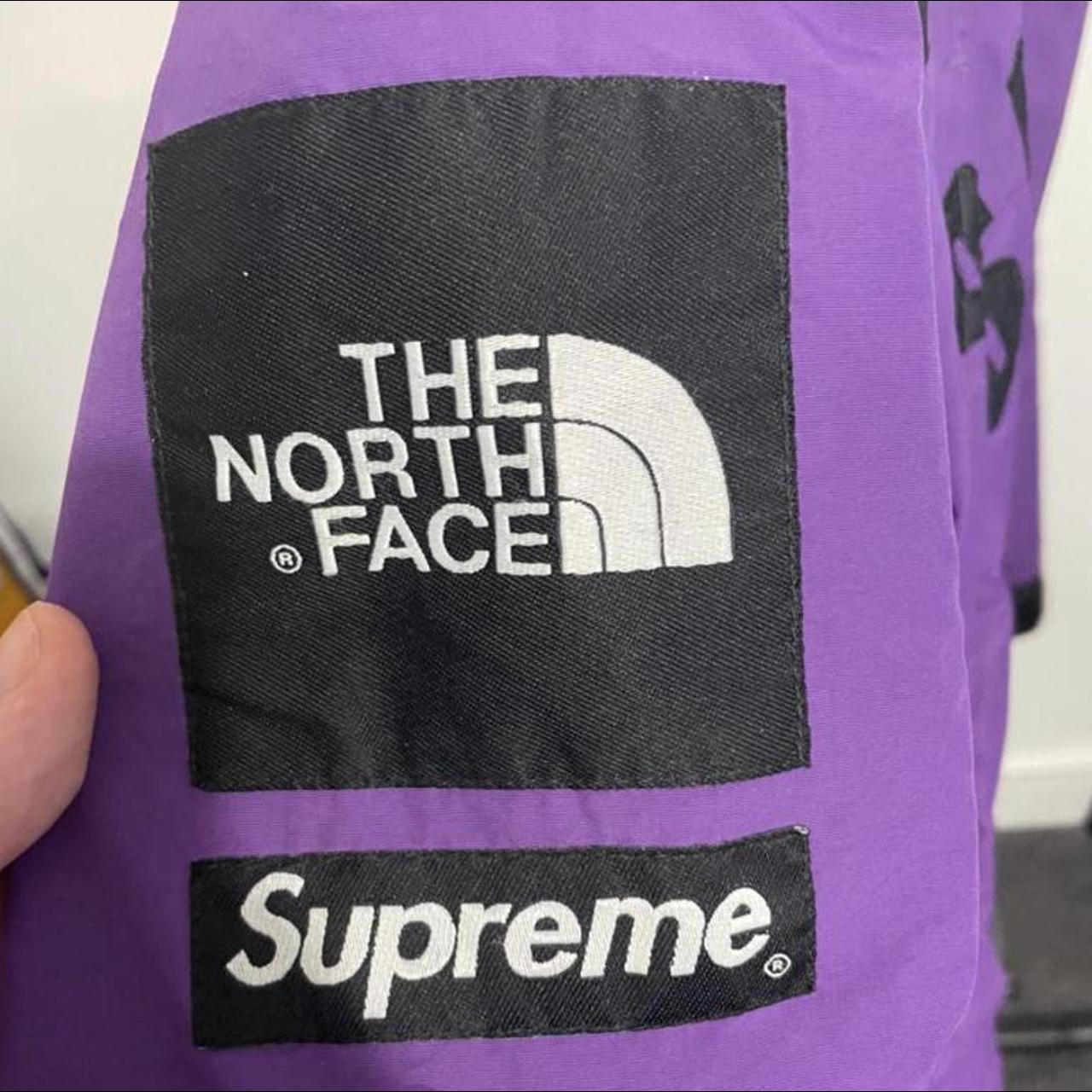 supreme north face purple jacket