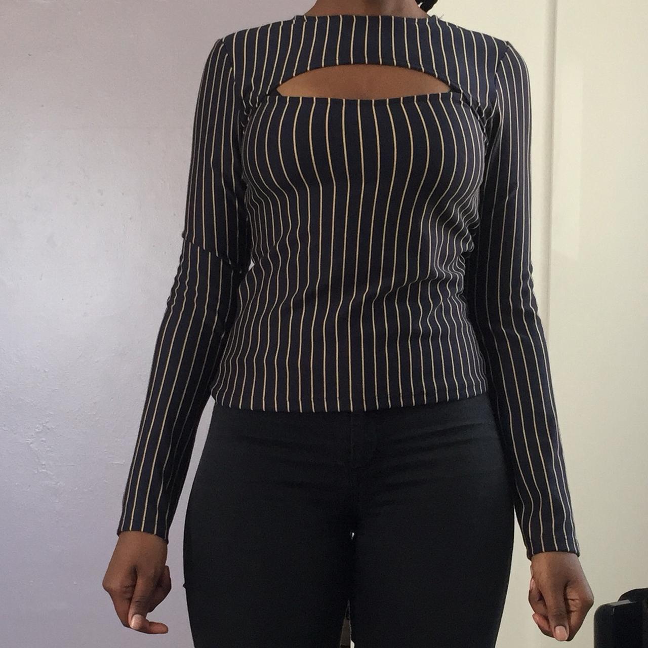 zara long sleeve cut out top