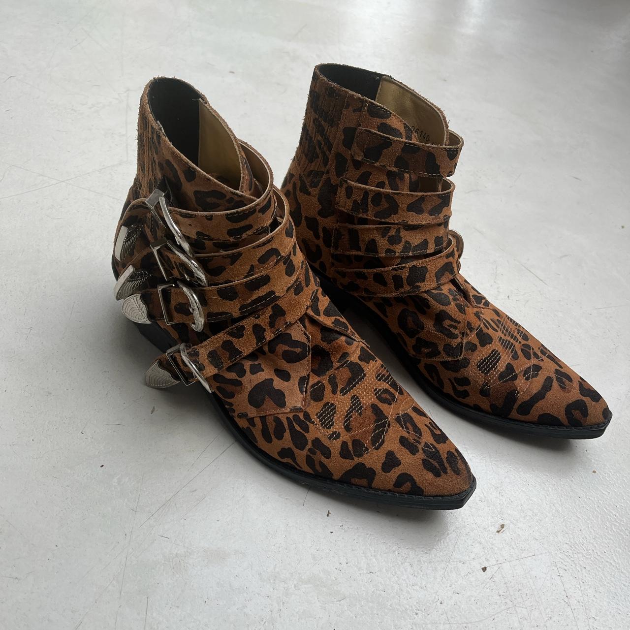 Toga Womens Black And Tan Boots Depop