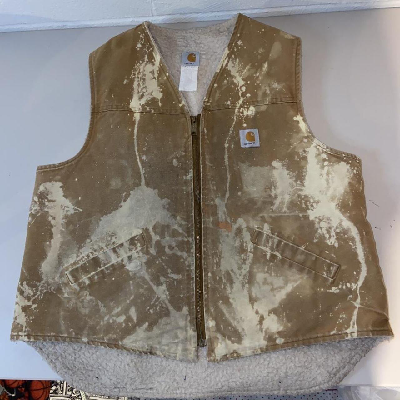 Carhartt Sherpa Lined Full Zip Vest Mens Size XL Depop