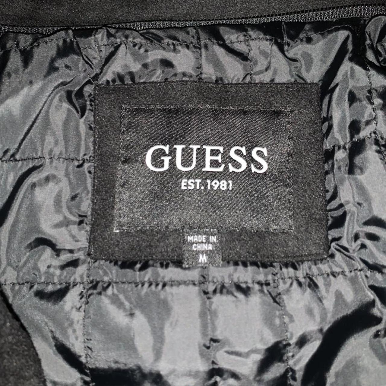 Guess Men's Black Coat | Depop