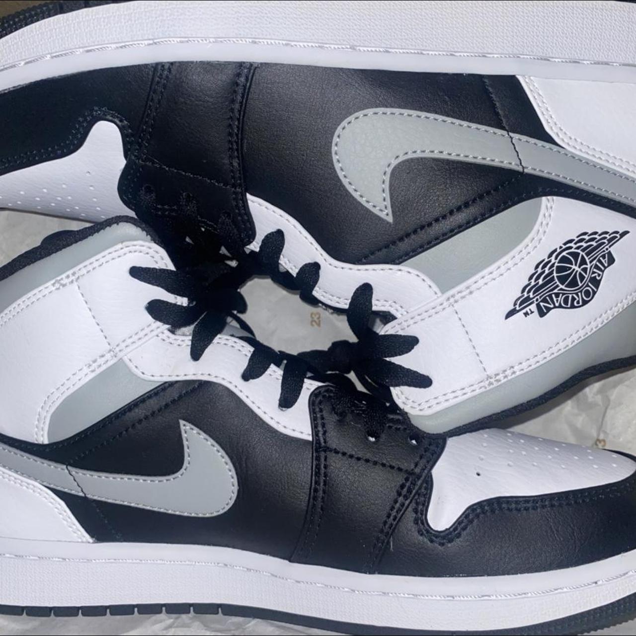 Air Jordan 1 mid white shadow from goat comes in the... - Depop