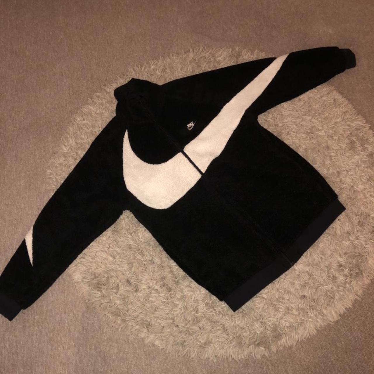 nike swoosh fleece jacket