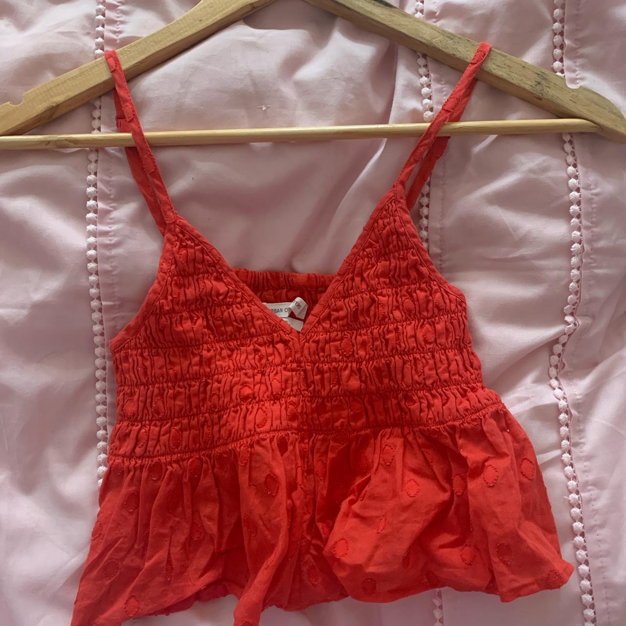 Red outfitters crop top . Only worn once Brand new... - Depop