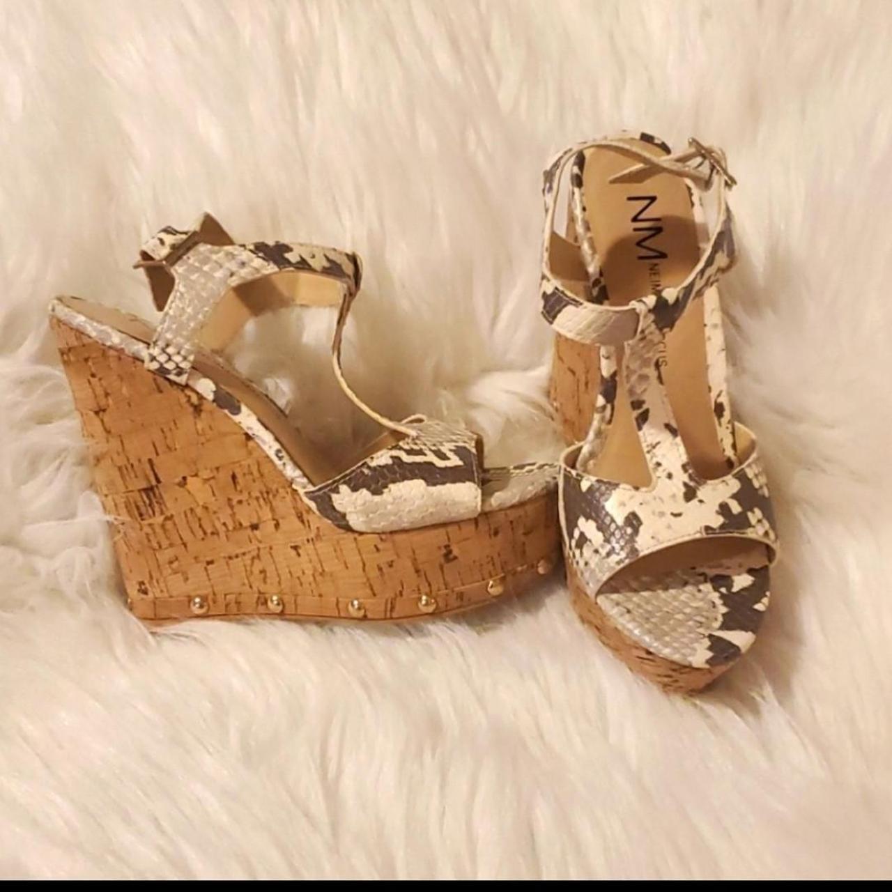 Neiman marcus wedge on sale sandals