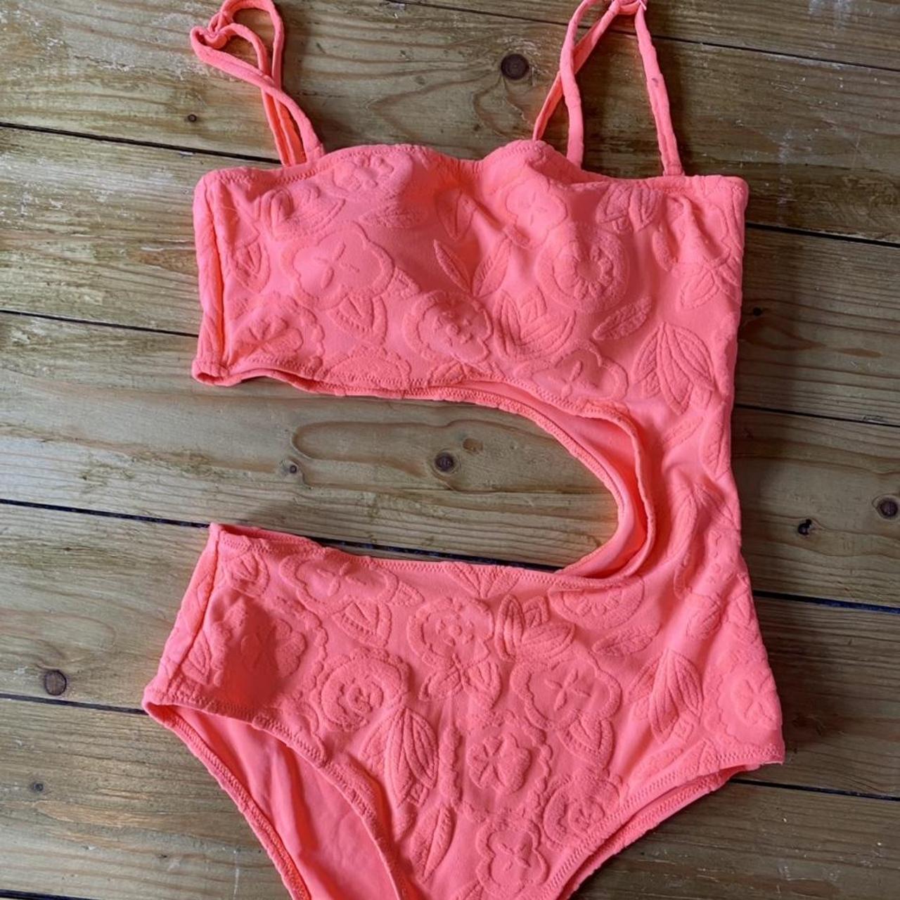 Depop Pay Only Aerie Pink One Piece Cheeky Swimsuit Depop