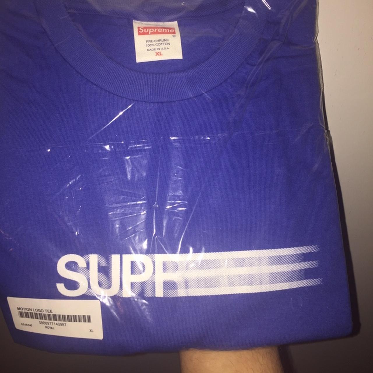 Supreme Motion Logo Tee Royal