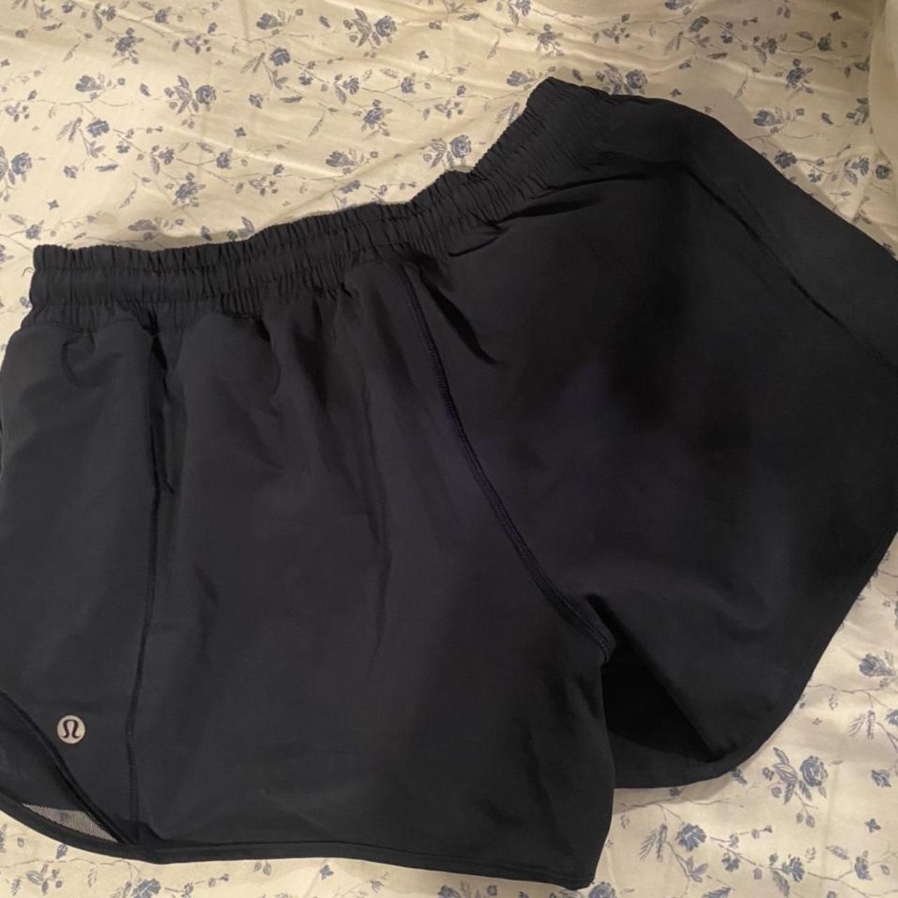 Lulu lemon navy hotty hot shorts - Depop