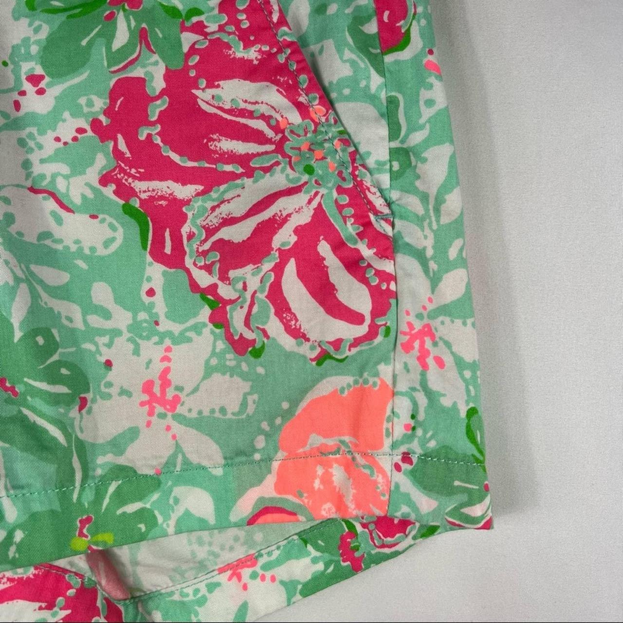 Lilly Pulitzer Women's Green and Pink Shorts (4)