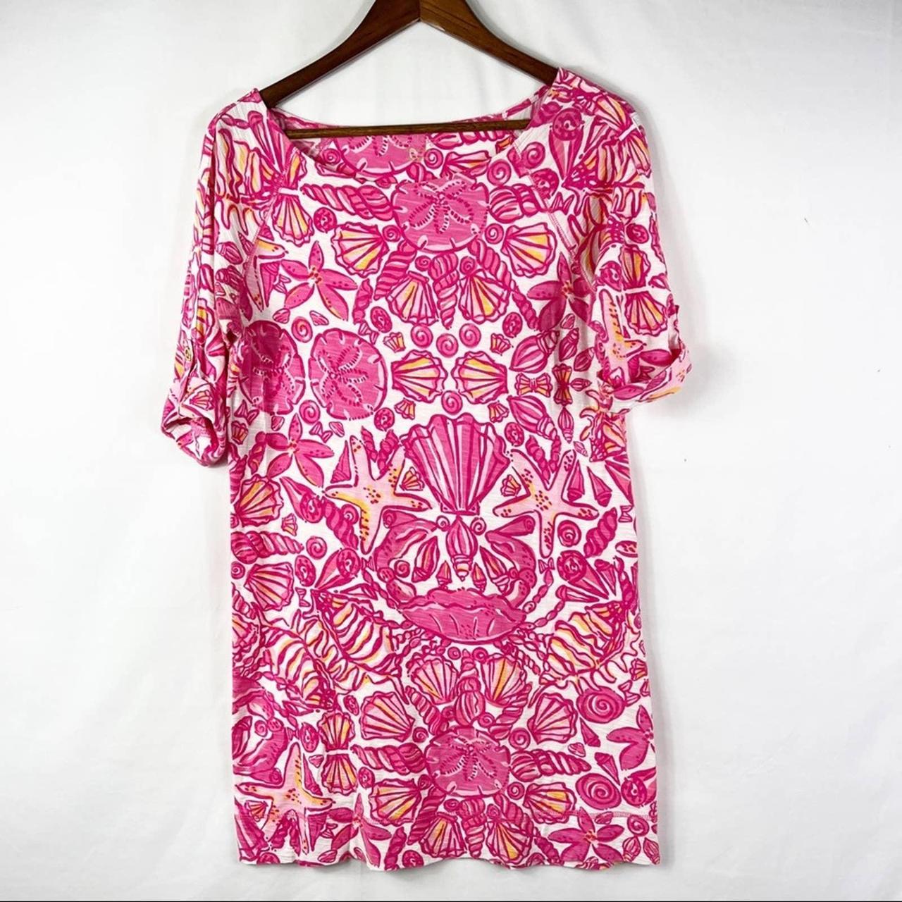 Lilly Pulitzer Women's Pink and White Dress