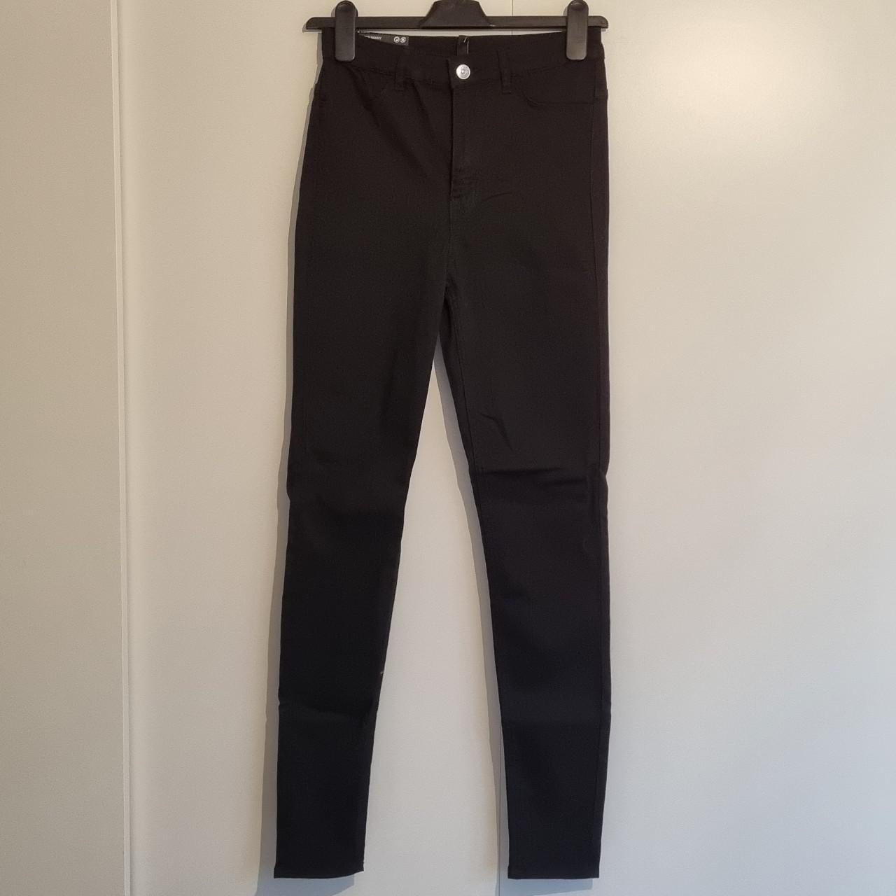 H&M Divided super skinny high waist black jeans... - Depop