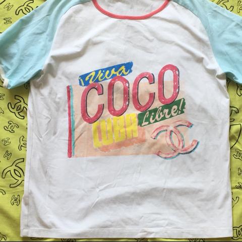 Chanel Viva Coco Cuba Libre iconic t-shirt, cruise - Depop