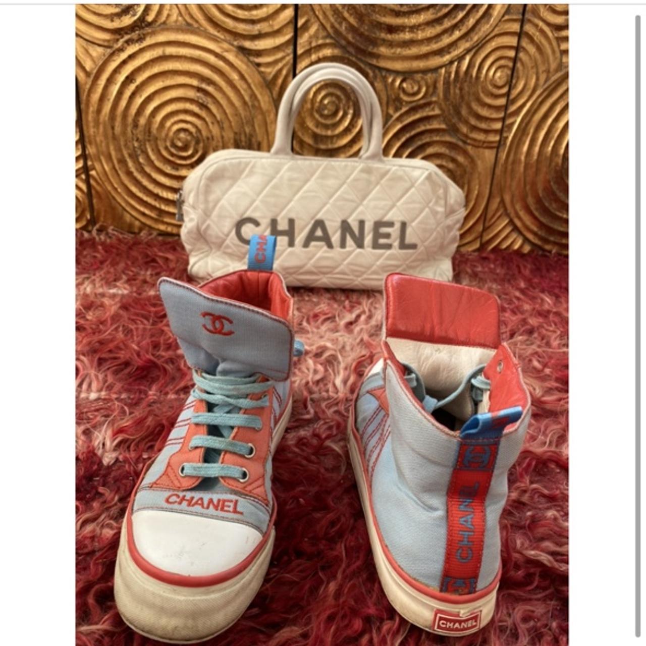 Vintage Chanel boots super rare. Kid leather very