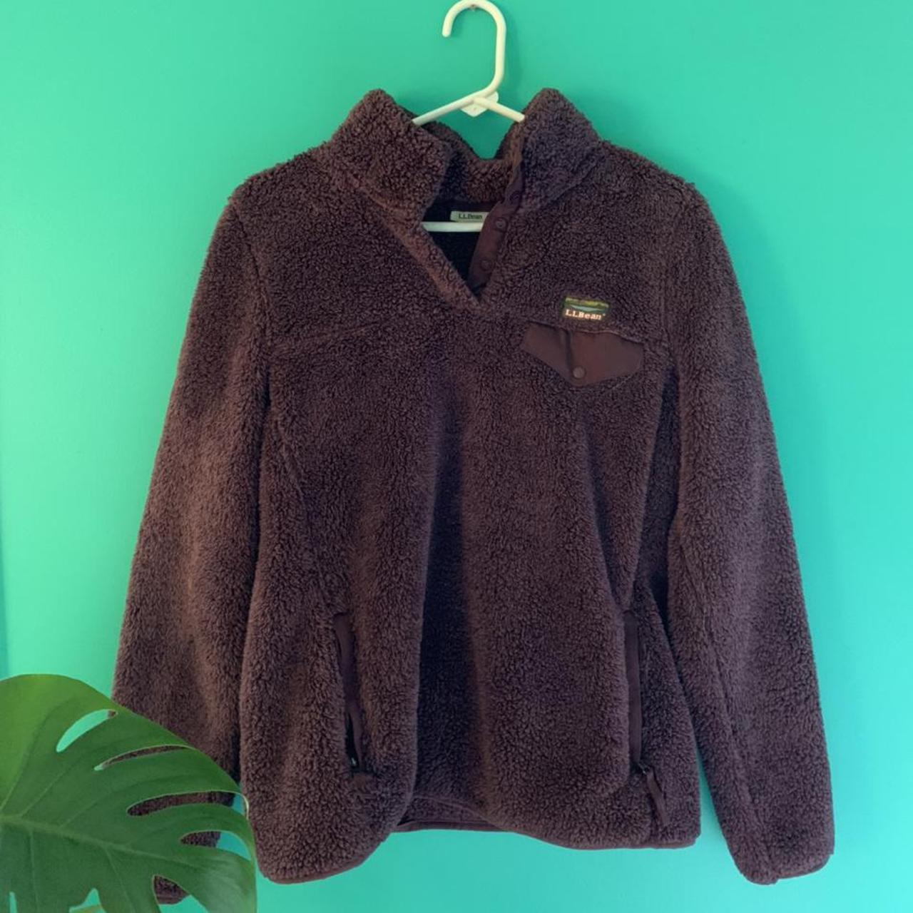 llbean womens fleece pullover