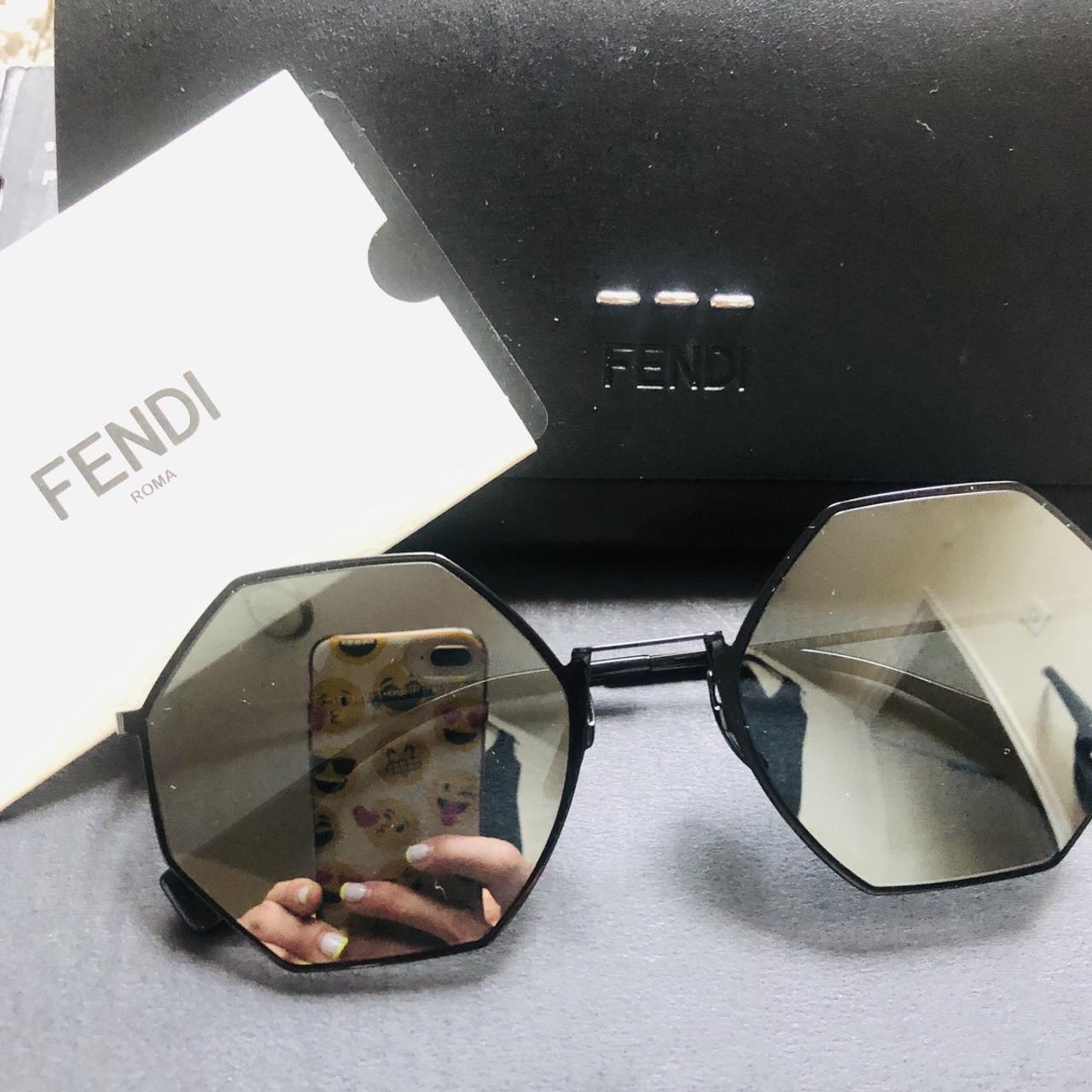 Fendi Eyeline Gray Round Unisex Sunglasses FF0291S080748 - Walmart.com