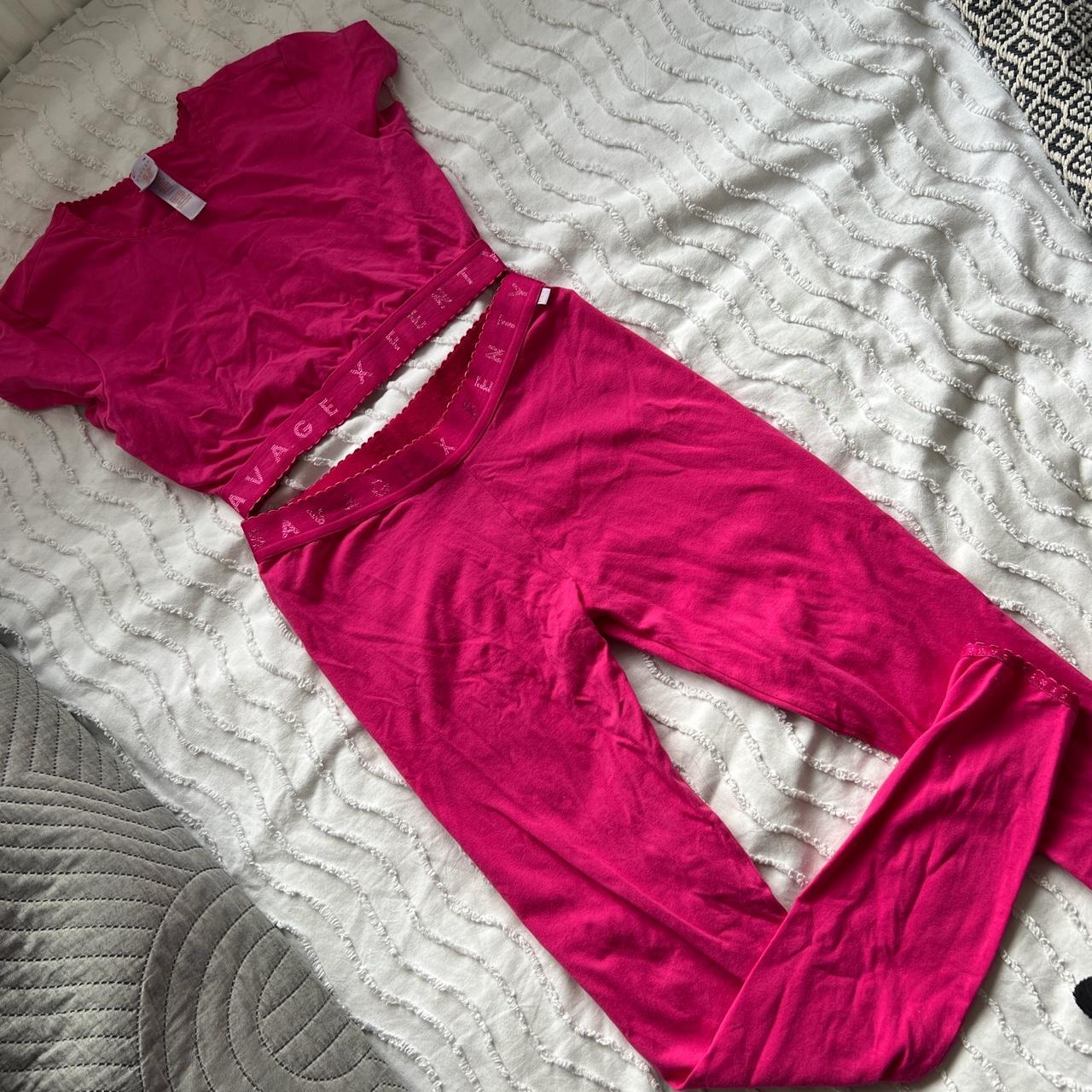 Savage x fenty pink leggings and top loungewear set... - Depop